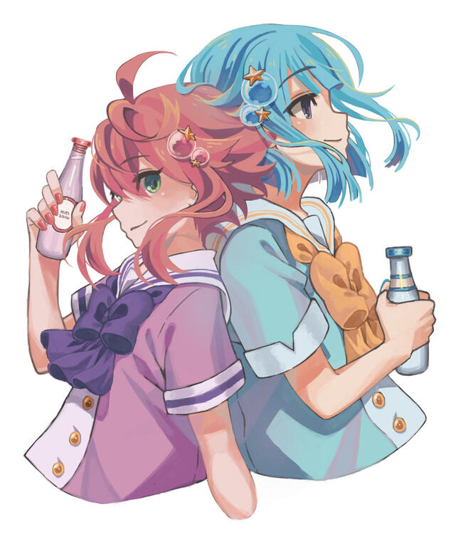 Himemiya Tori and Shino Hajime (Ensemble Stars)