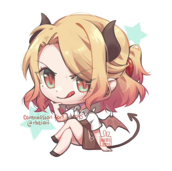 Chibi commission (@rheiaii)